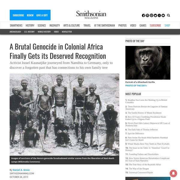 Resources A Brutal Genocide In Colonial Africa Finally Gets Its