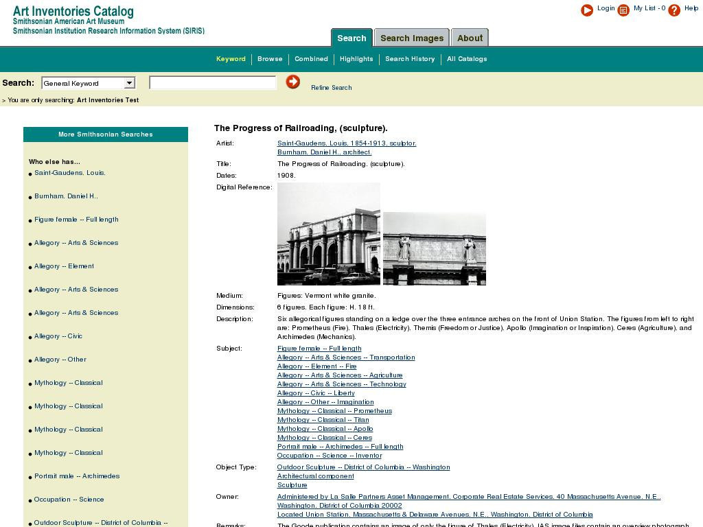 Resources :: The Progress of Railroading, (sculpture) | Smithsonian  Learning Lab