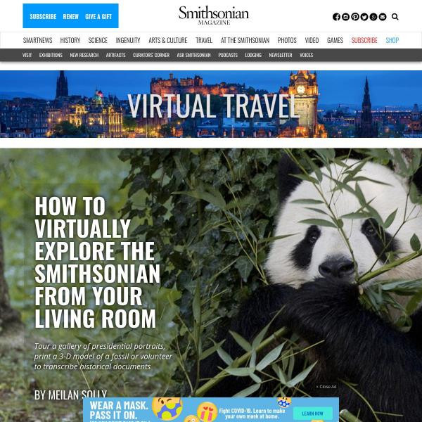 Resources :: How To Virtually Explore The Smithsonian From Your Living ...