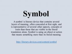 symbolism literary device