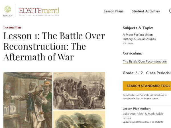 Collections :: National History Day: Reconstruction | Smithsonian ...