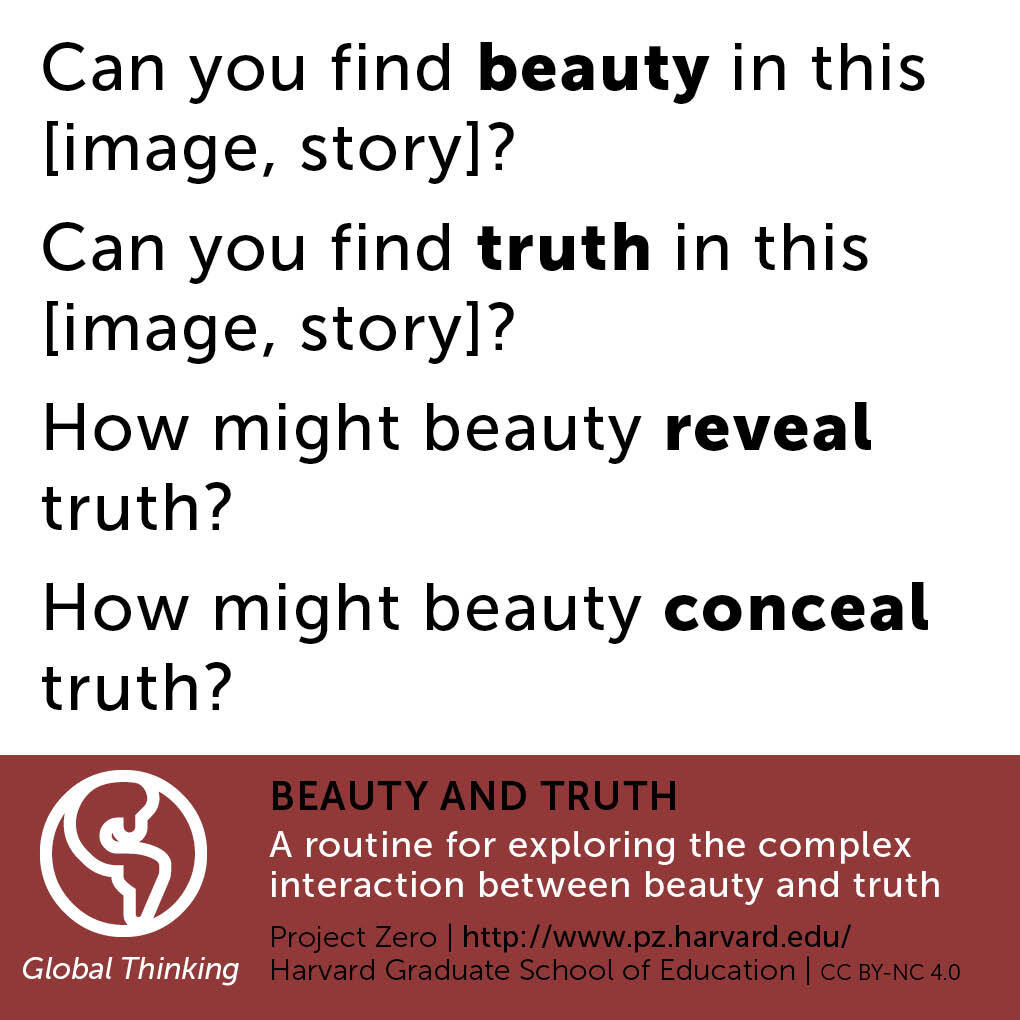 Resources Beauty And Truth Project Zero Global Thinking Routine Smithsonian Learning Lab