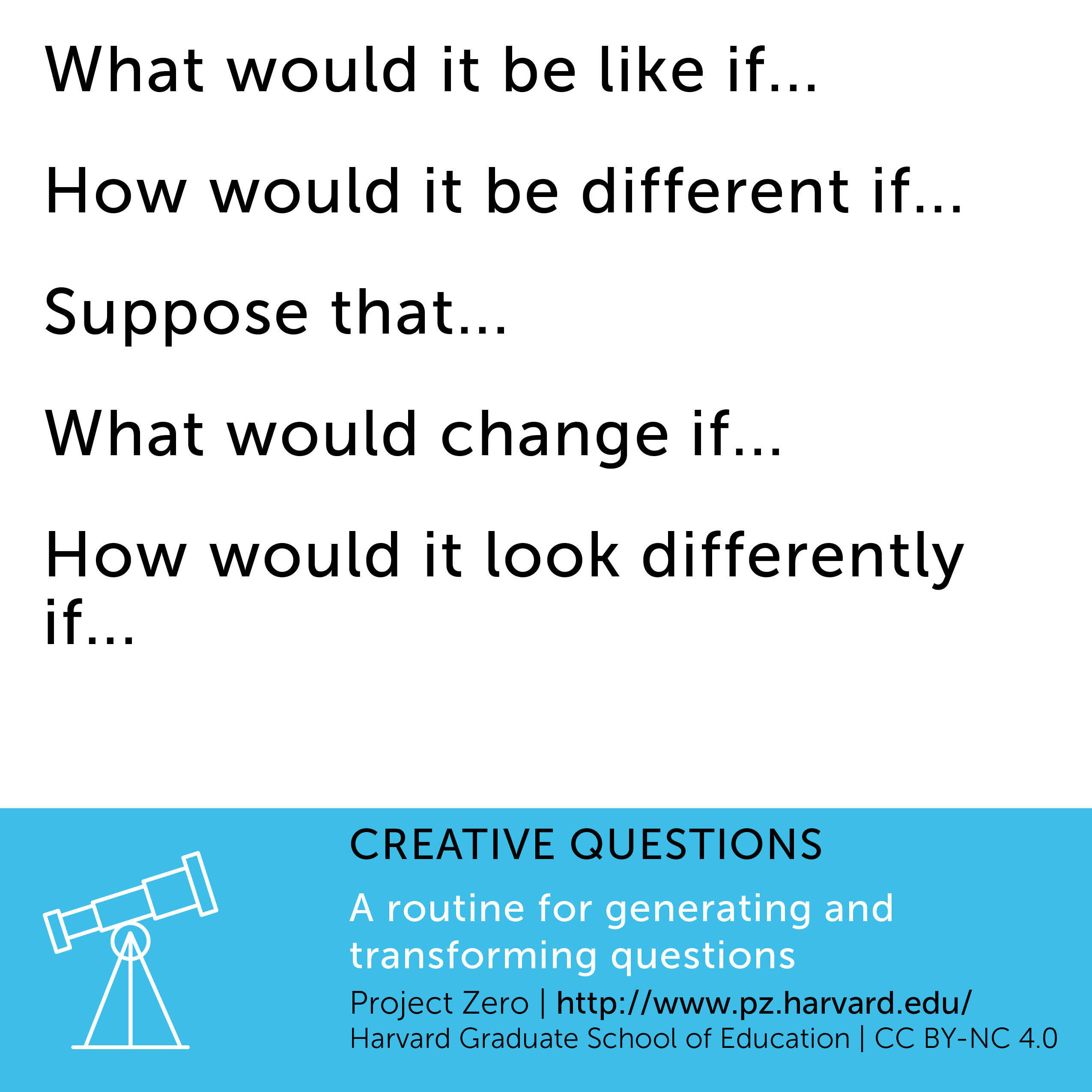 creative comprehension questions